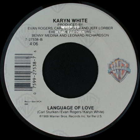 Karyn White - Language Of Love / Love Saw It side A