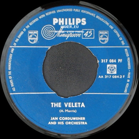 Jan Corduwener And His Orchestra - Valse Basque / The Veleta side B