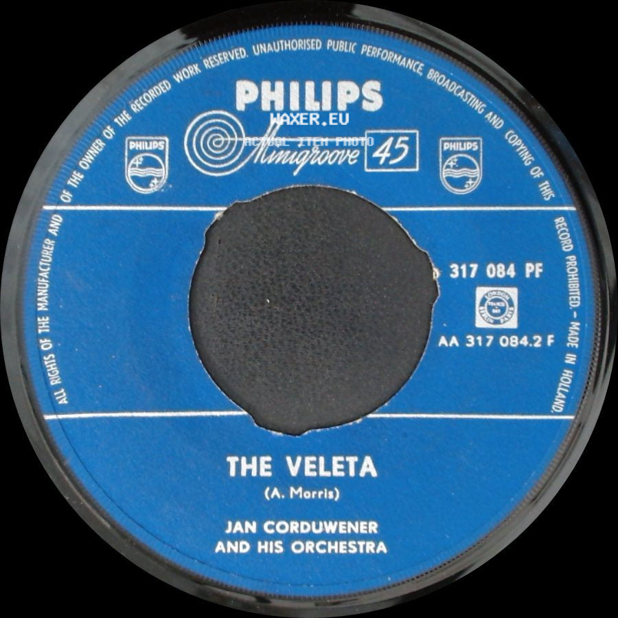 Jan Corduwener And His Orchestra - Valse Basque / The Veleta side B