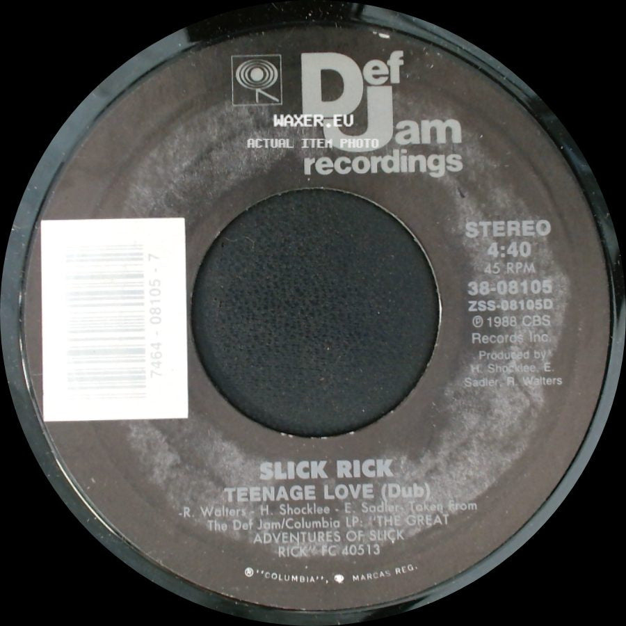 Slick Rick - Teenage Love (Dub) / Teenage Love side A
