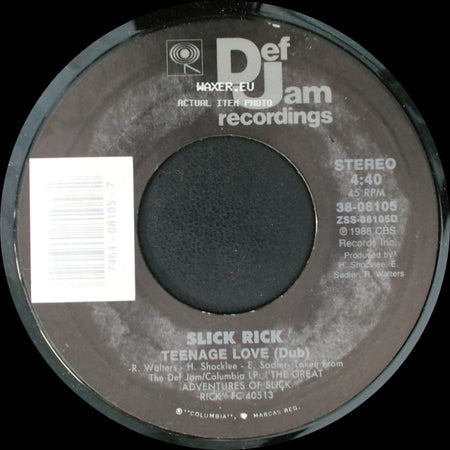 Slick Rick - Teenage Love (Dub) / Teenage Love side A