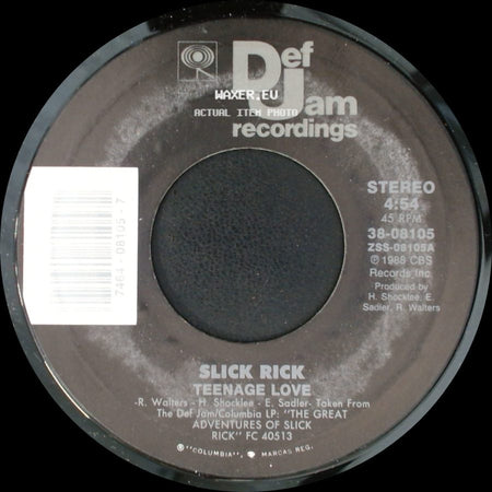 Slick Rick - Teenage Love (Dub) / Teenage Love side B