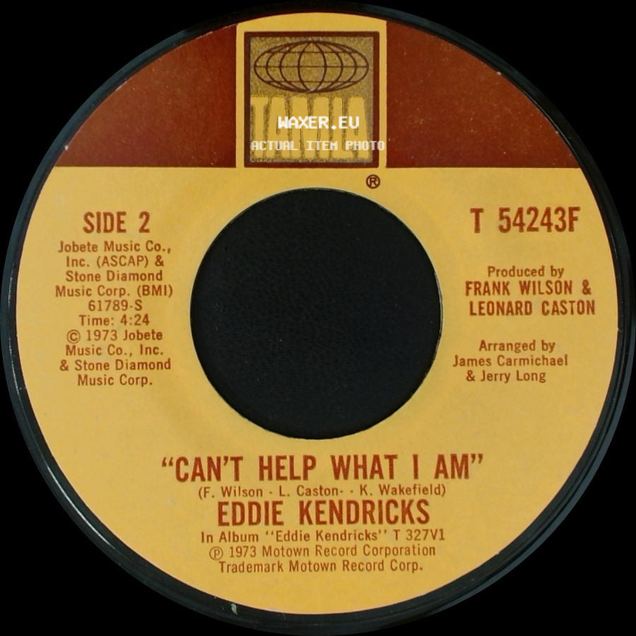 Eddie Kendricks - Boogie Down / Can't Help What I Am side B