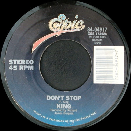 King - Love & Pride / Don't Stop side B