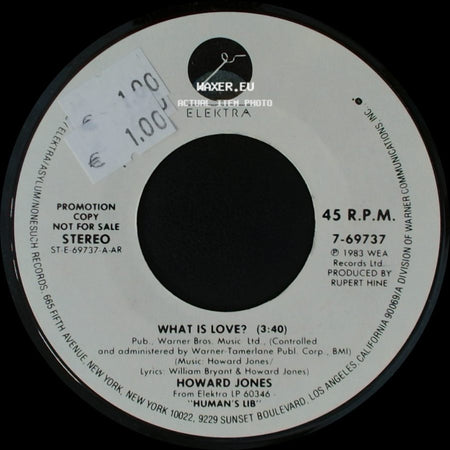 Howard Jones - What Is Love? / What Is Love? side A