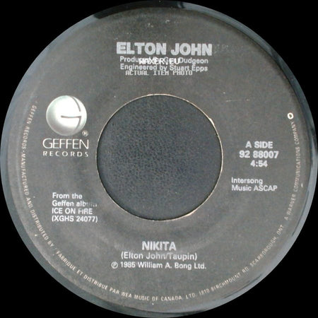 Elton John - Nikita / Restless side A