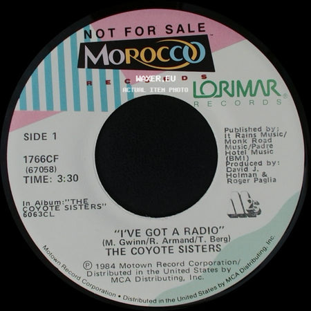 The Coyote Sisters - I've Got A Radio / I've Got A Radio side B