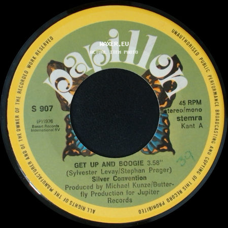 Silver Convention - Get Up And Boogie / Son Of A Gun side A