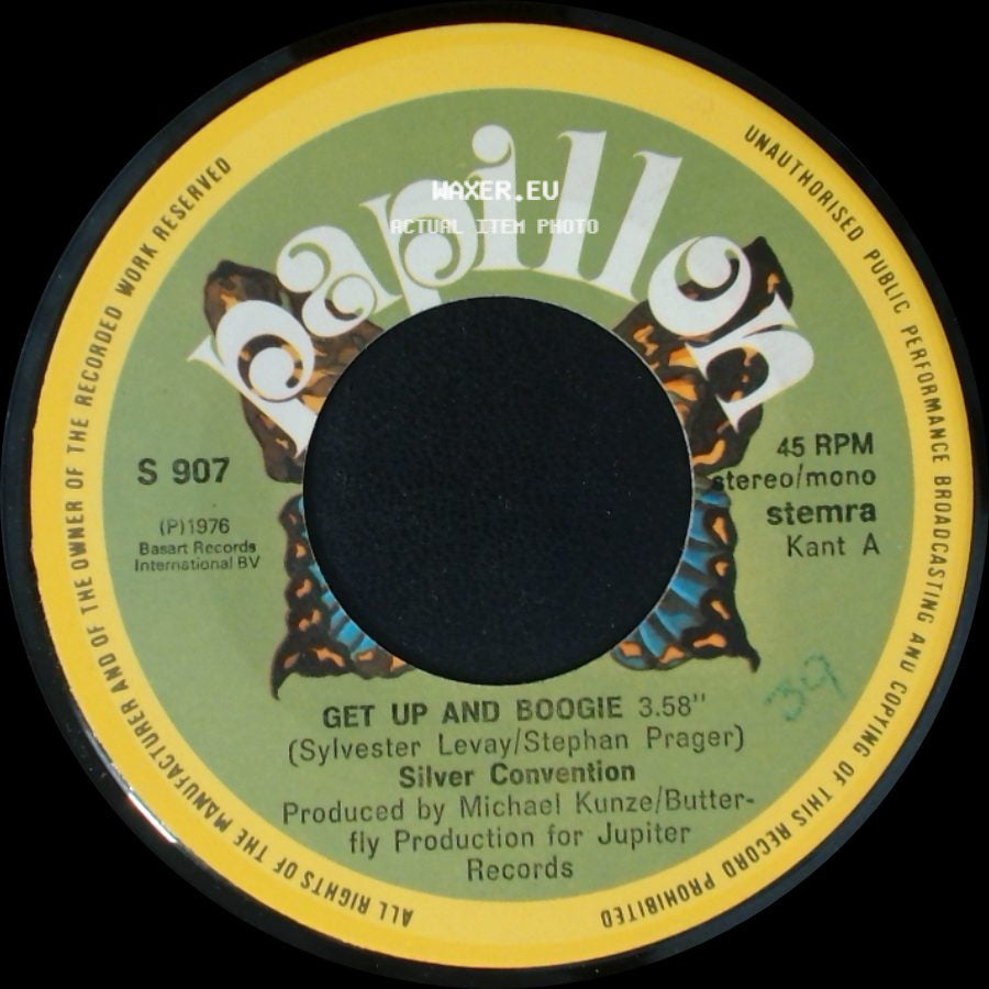 Silver Convention - Get Up And Boogie / Son Of A Gun side A