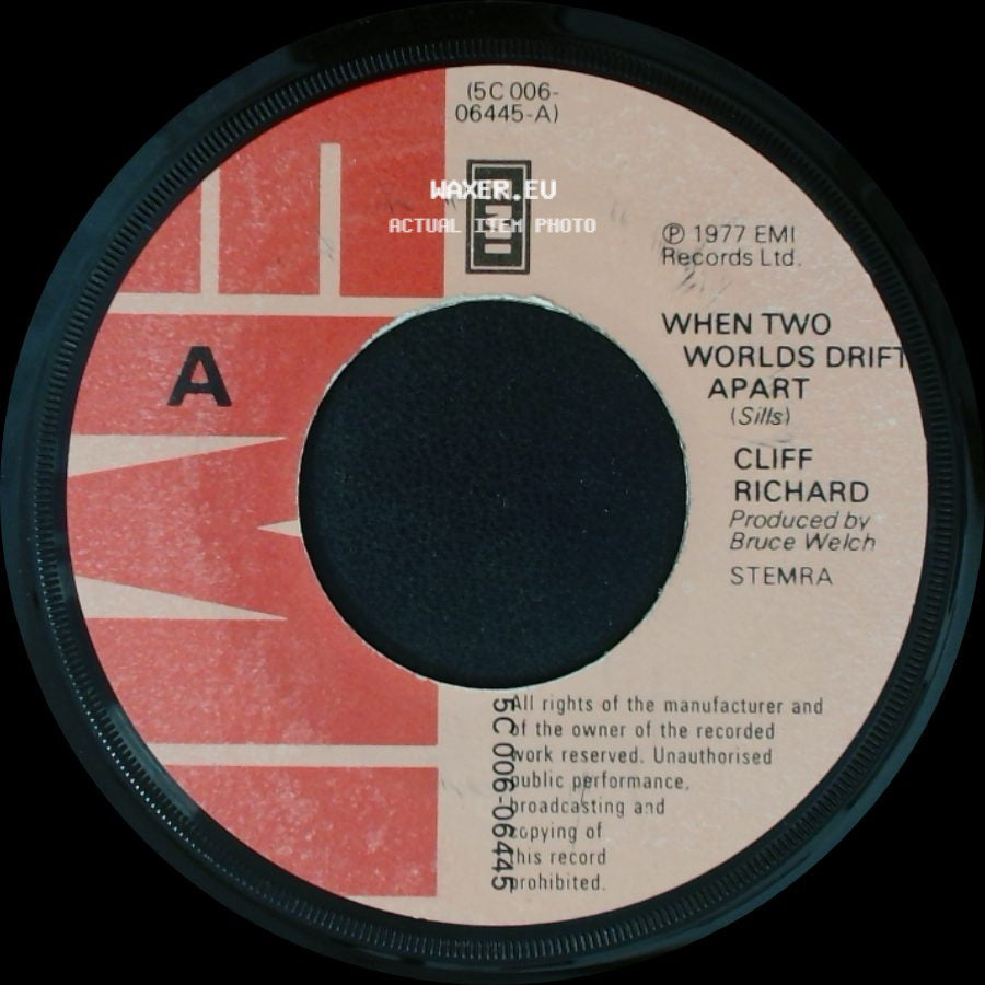 Cliff Richard - That's Why I Love You / When Two Worlds Drift Apart side B