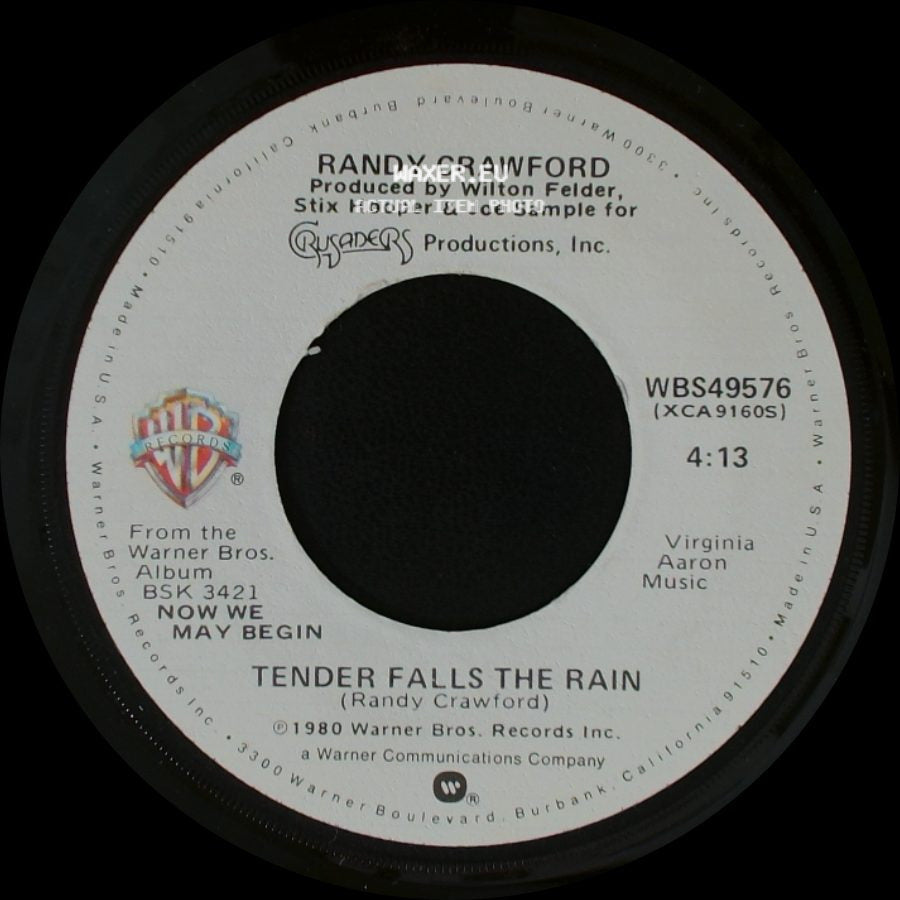 Randy Crawford - One Day I'll Fly Away / Tender Falls The Rain side B