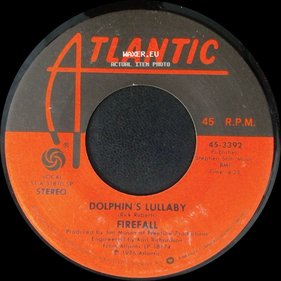 Firefall - Cinderella / Dolphin's Lullaby side B