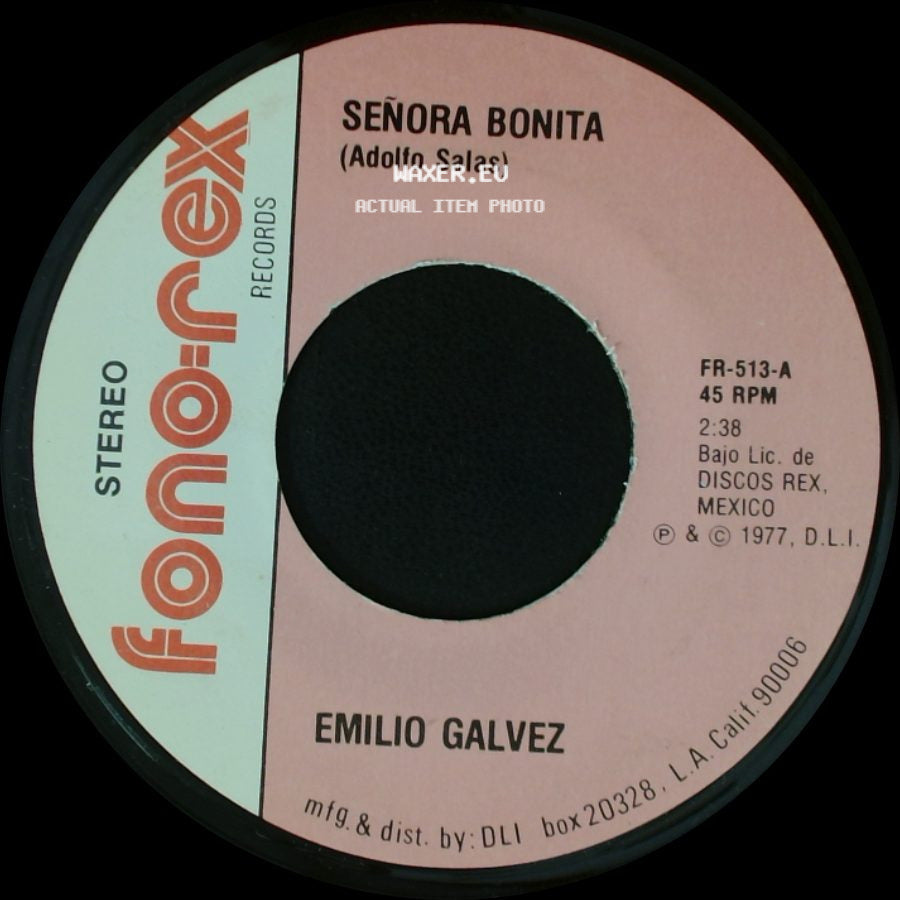 Emilio Galvez - Señora Bonita (Adolfo Salas) / Vagabundo (Federico Baena) side A