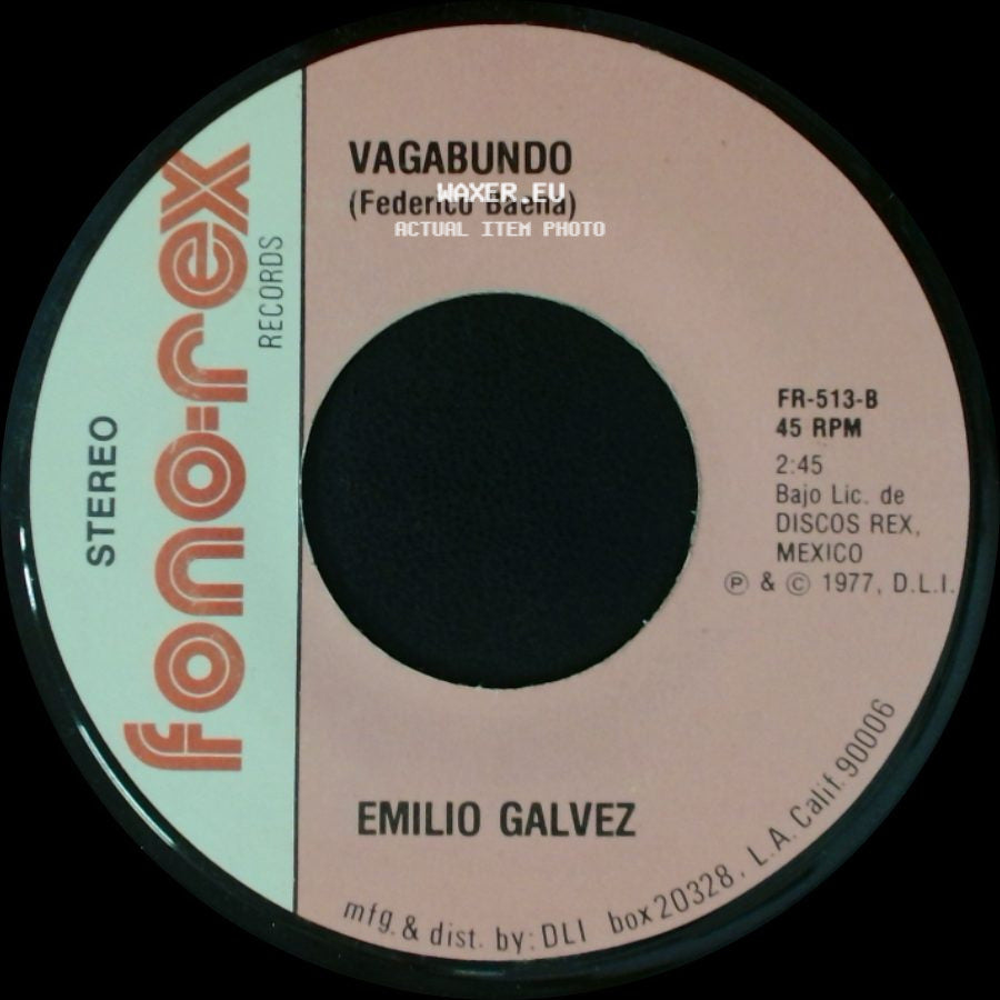 Emilio Galvez - Señora Bonita (Adolfo Salas) / Vagabundo (Federico Baena) side B