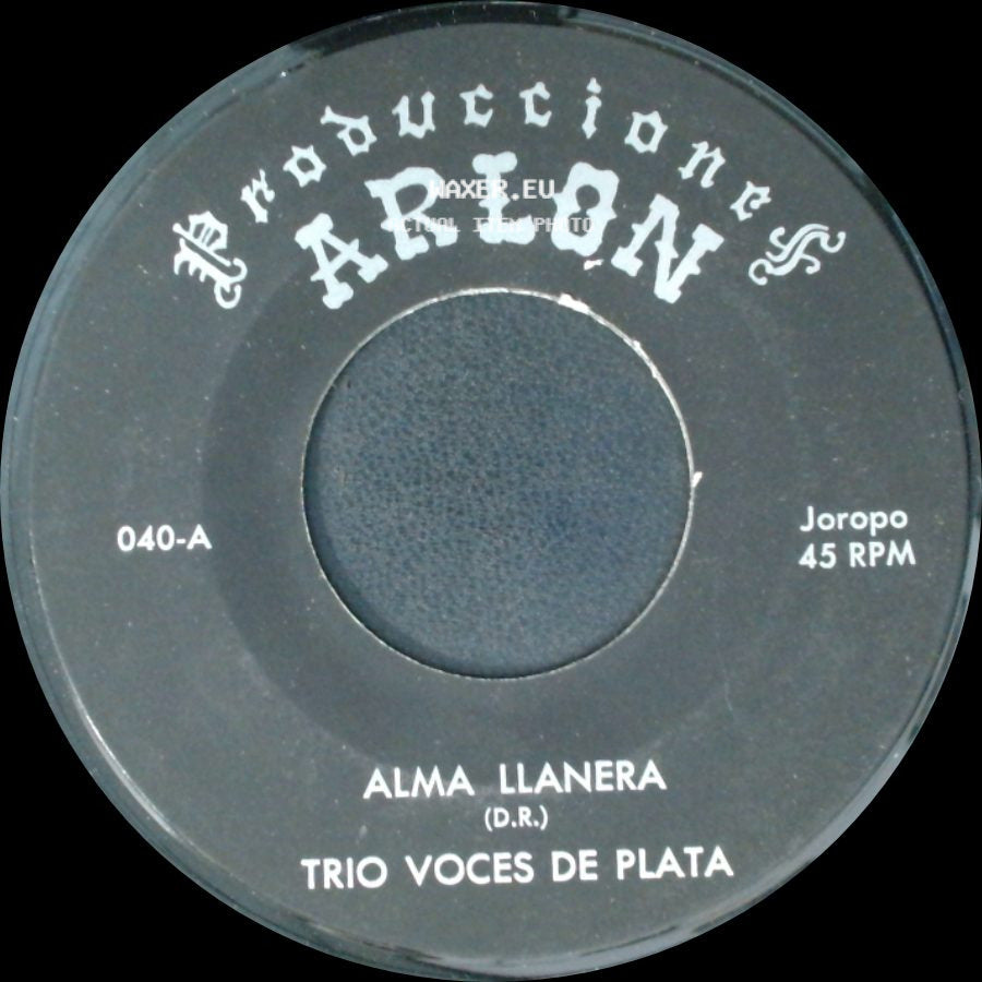 Trio Voces De Plata - Alma Llanera / La Malagueña side A