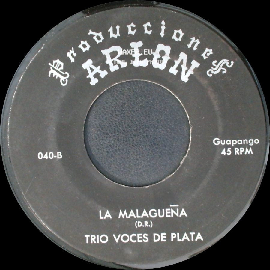 Trio Voces De Plata - Alma Llanera / La Malagueña side B