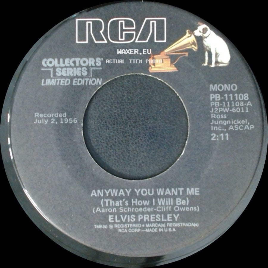 Elvis Presley - Anyway You Want Me (That's How I Will Be) / Love Me Tender side A