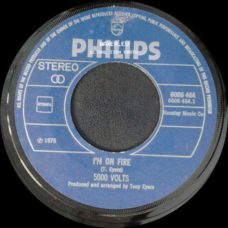 5000 Volts - I'm On Fire (T. Eyers) / Still On Fire side A
