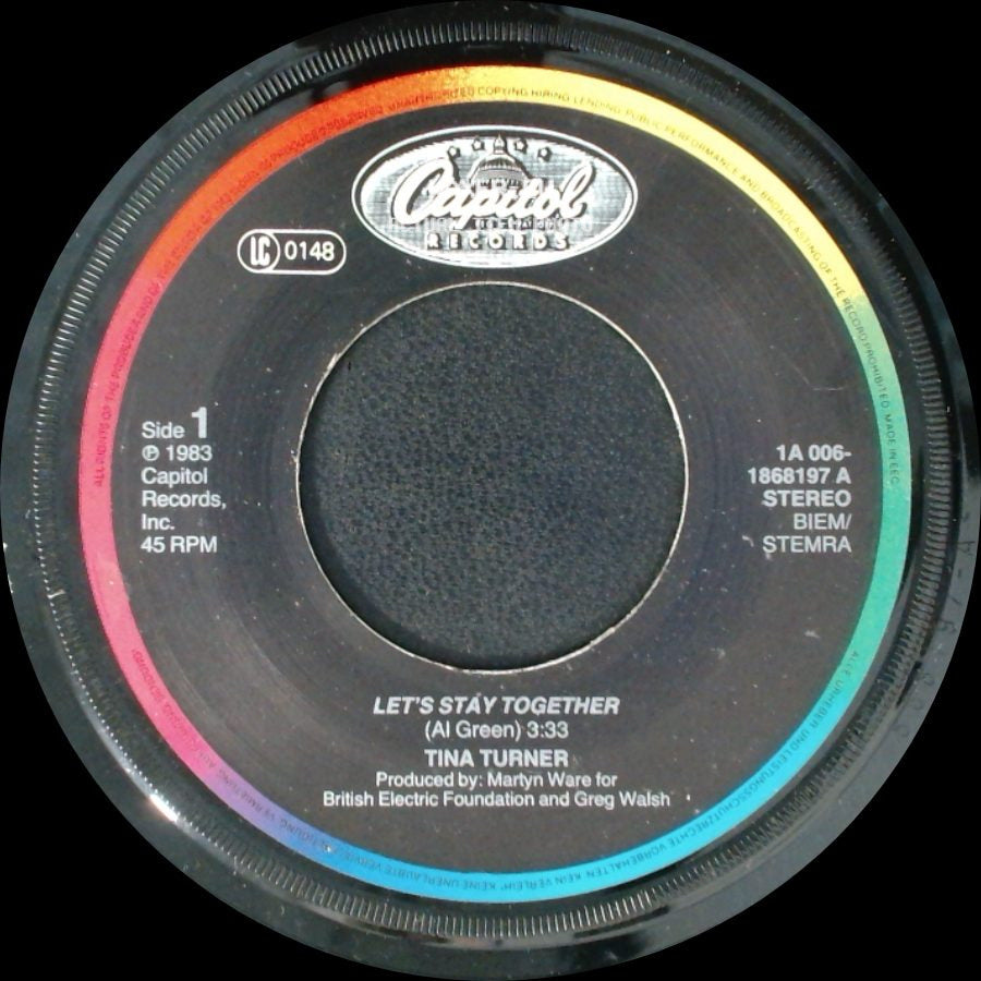 Tina Turner - Let's Stay Together / I Wrote A Letter side A