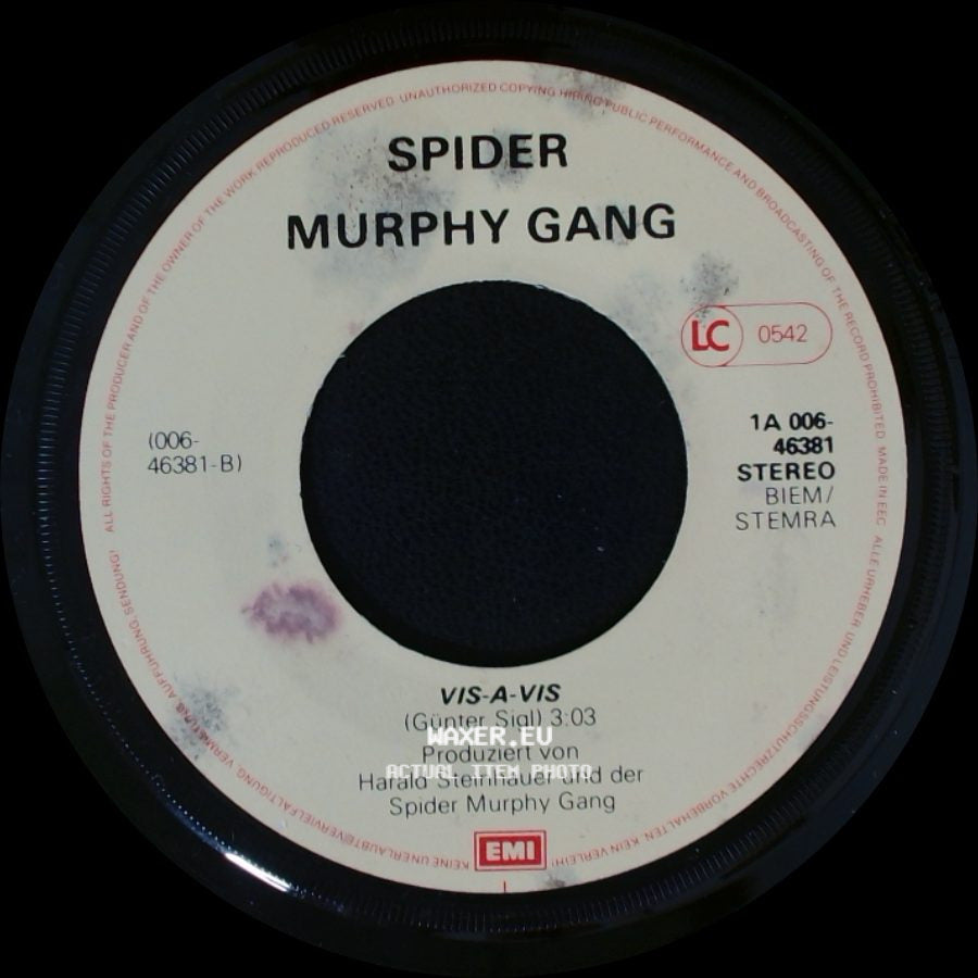Spider Murphy Gang - Vis-A-Vis / Skandal Im Sperrbezirk side A