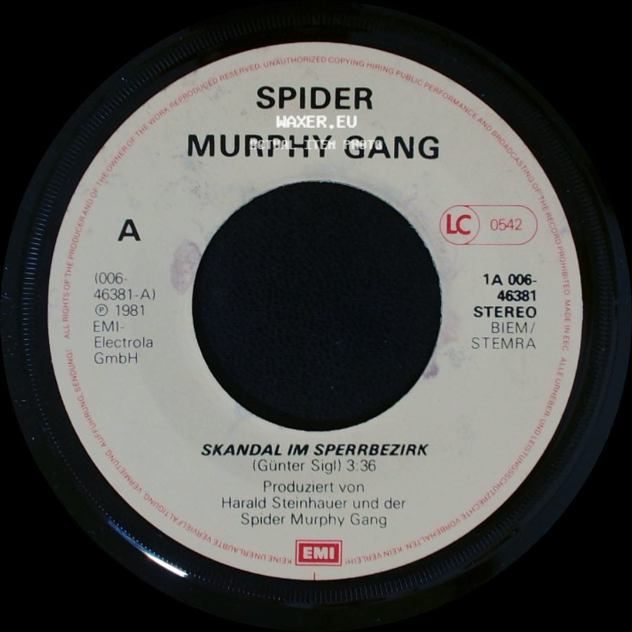 Spider Murphy Gang - Vis-A-Vis / Skandal Im Sperrbezirk side B