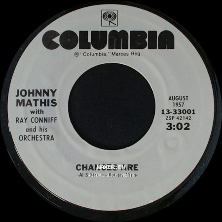 Johnny Mathis With Ray Conniff And His Orchestra - Chances Are / It's Not For Me To Say side A