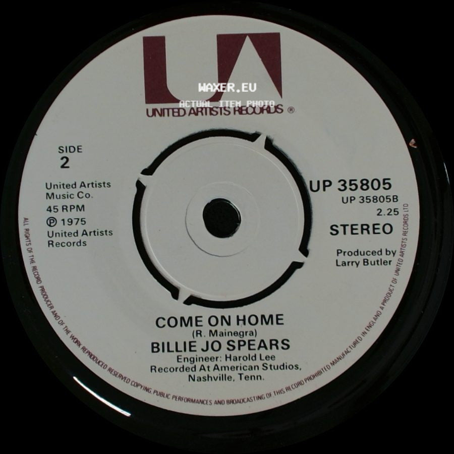 Billie Jo Spears - Blanket On The Ground / Come On Home side B