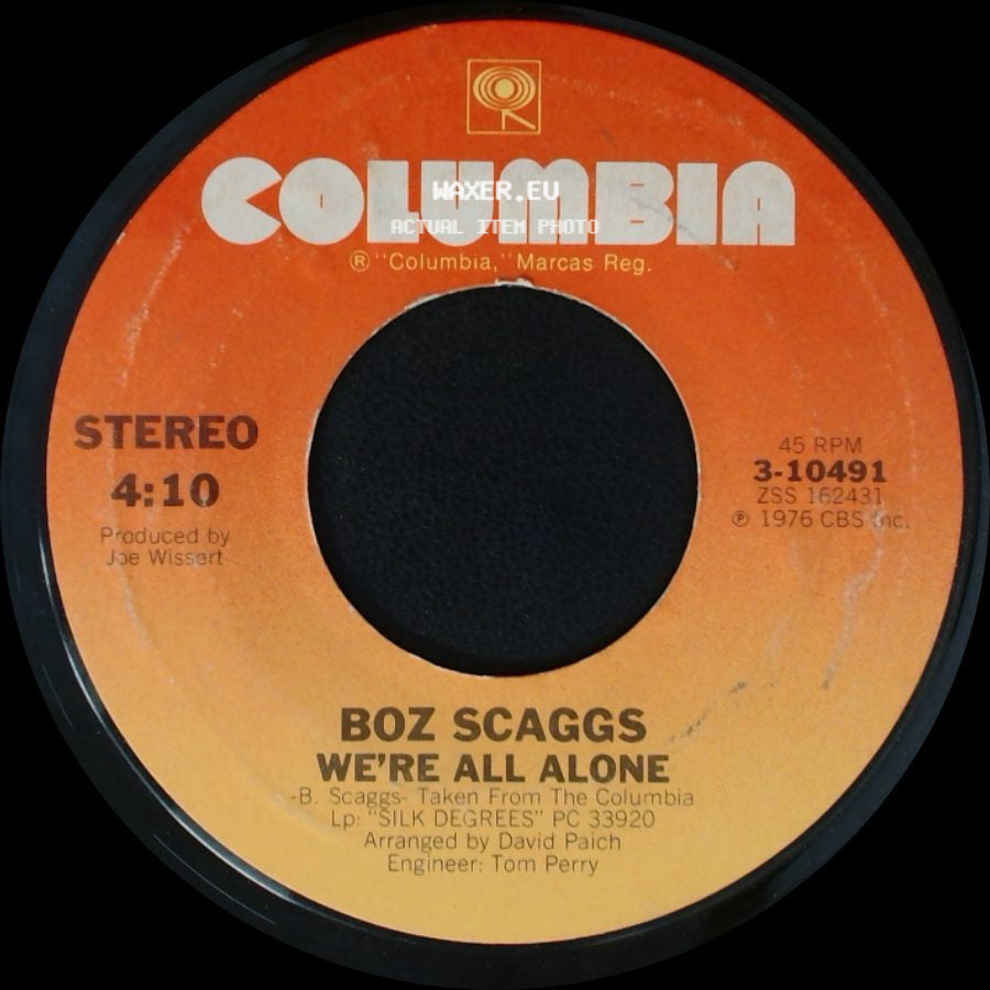 Boz Scaggs - Lido Shuffle / We're All Alone side B