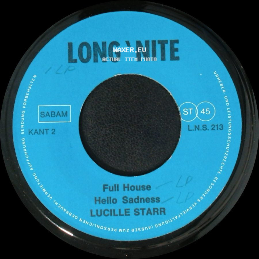 Lucille Starr - Don't Let The Stars Get In Your Eyes / Send Me No Roses / Full House / Hello Sadness side B