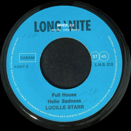 Lucille Starr - Don't Let The Stars Get In Your Eyes / Send Me No Roses / Full House / Hello Sadness side B