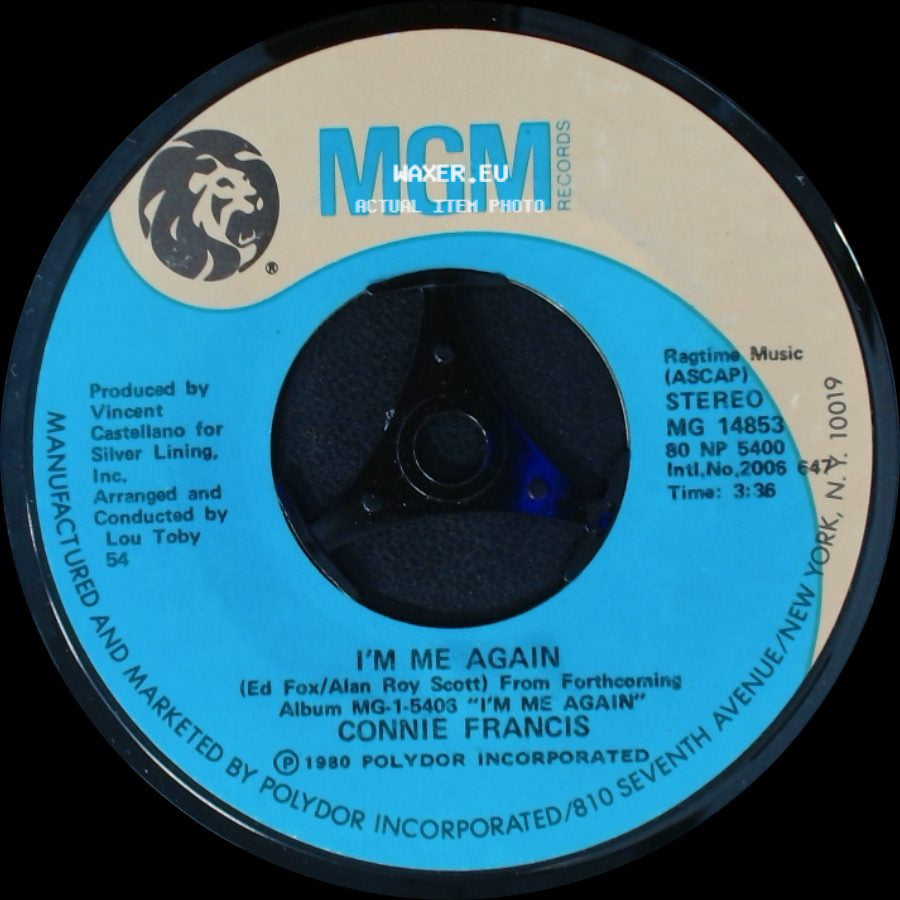 Connie Francis - I'm Me Again / Comme Ci, Comme Ca side A
