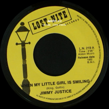 Jimmy Justice / Dickie Pride - When My Little Girl Is Smiling / Frantic side A