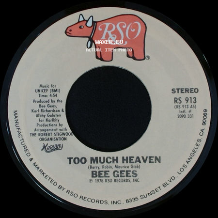 Bee Gees - Rest Your Love On Me / Too Much Heaven side B