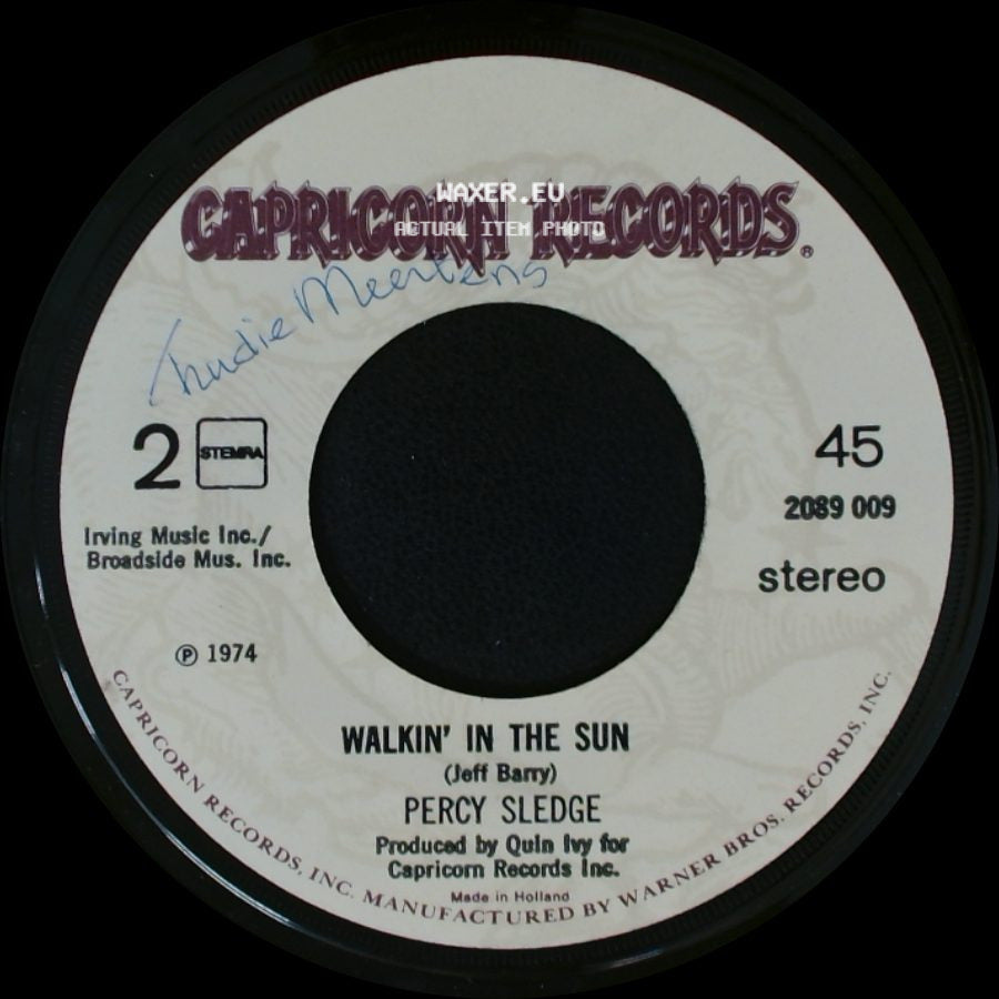 Percy Sledge - I'll Be Your Everything / Walkin' In The Sun side B