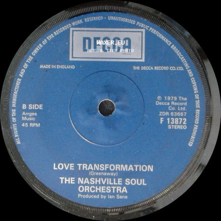 The Nashville Soul Orchestra - Soap / Love Transformation side B