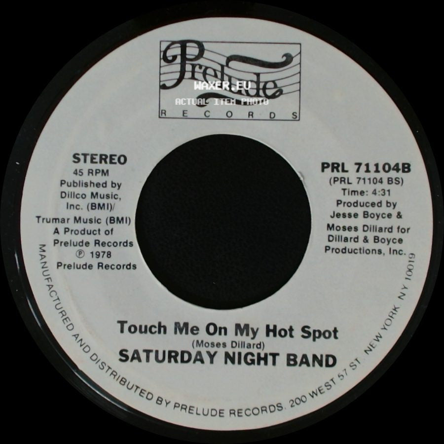 Saturday Night Band - Touch Me On My Hot Spot / Come On Dance, Dance side A