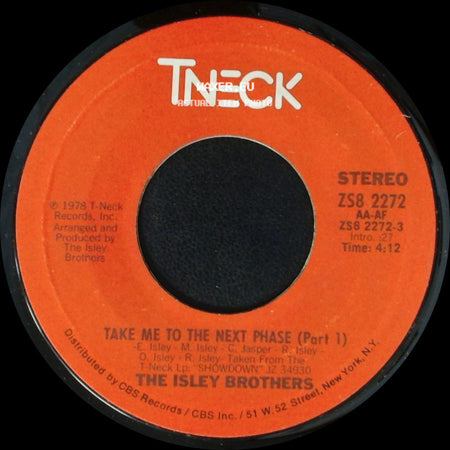 The Isley Brothers - Take Me To The Next Phase (Part 1) / Take Me To The Next Phase (Part 2) side A