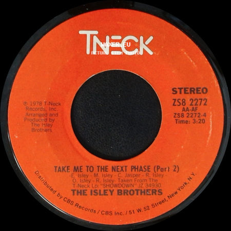 The Isley Brothers - Take Me To The Next Phase (Part 1) / Take Me To The Next Phase (Part 2) side B