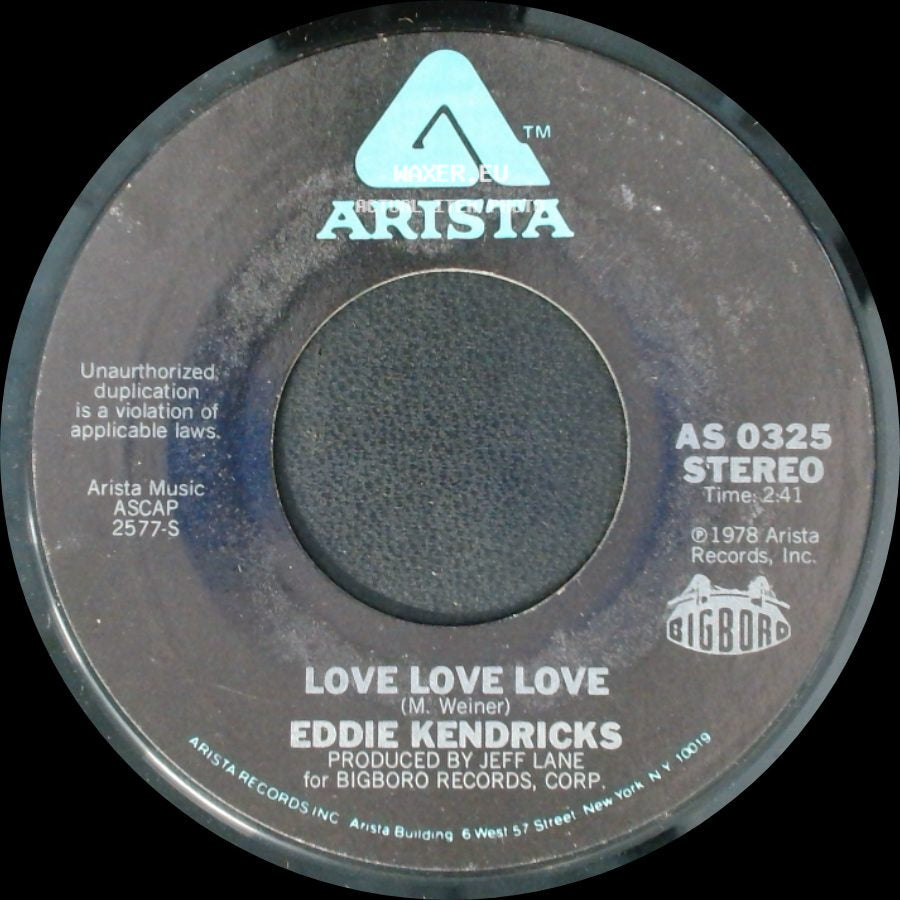 Eddie Kendricks - Ain't No Smoke Without Fire / Love Love Love side B