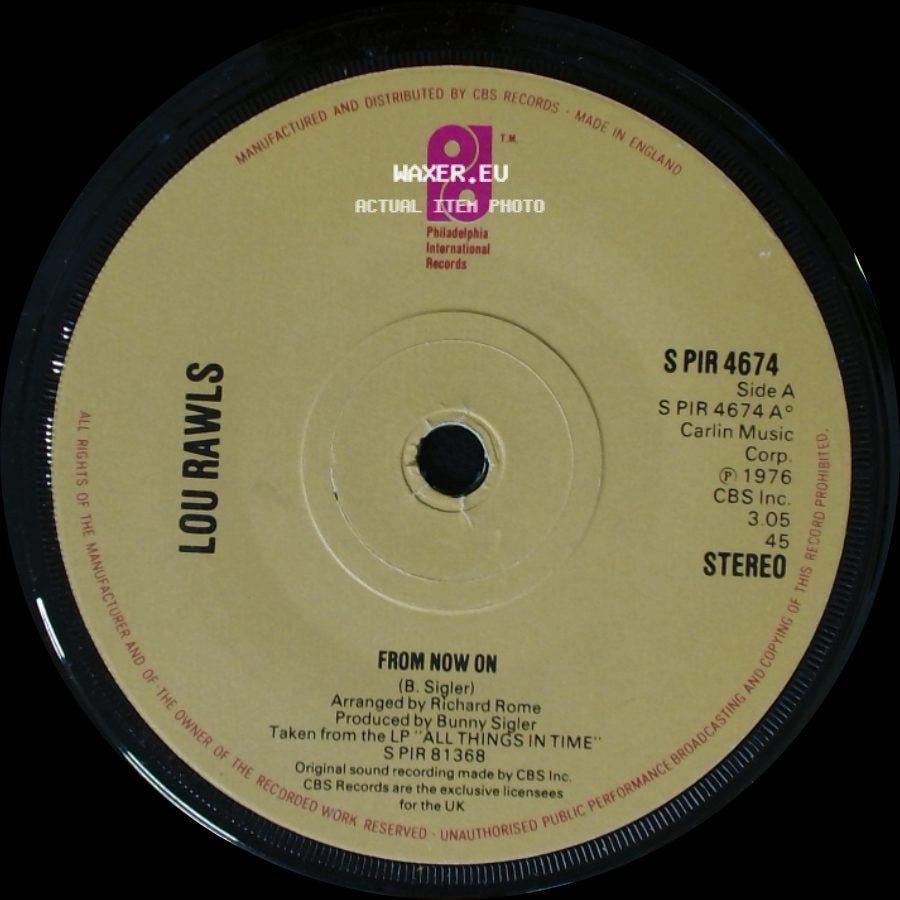 Lou Rawls - From Now On / You're The One side A