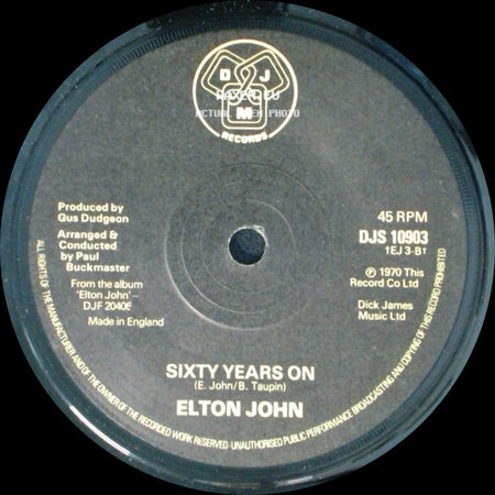 Elton John - Sixty Years On / Honky Cat side A
