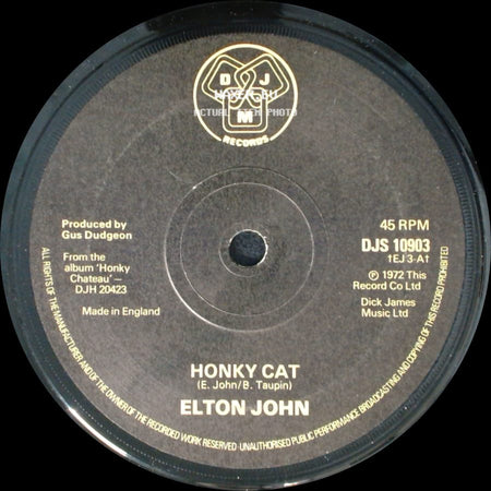 Elton John - Sixty Years On / Honky Cat side B