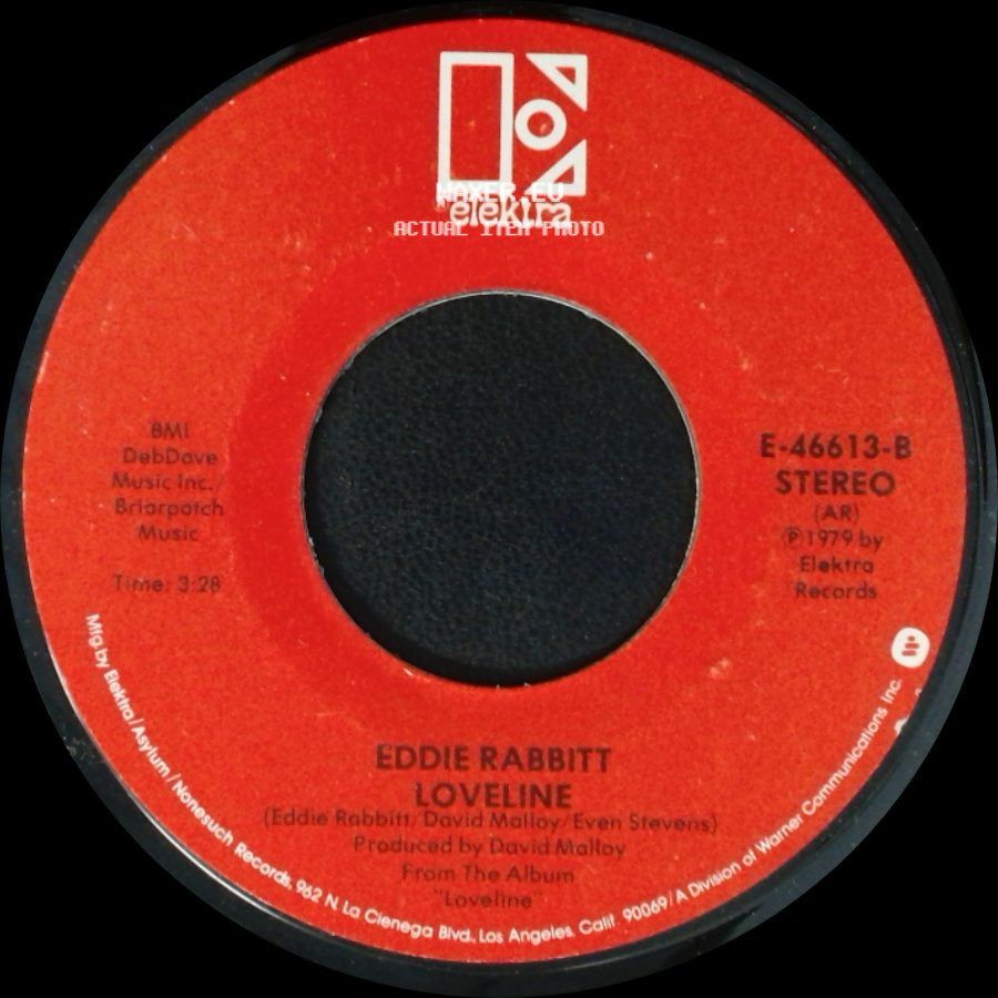 Eddie Rabbitt - Gone Too Far / Loveline side B