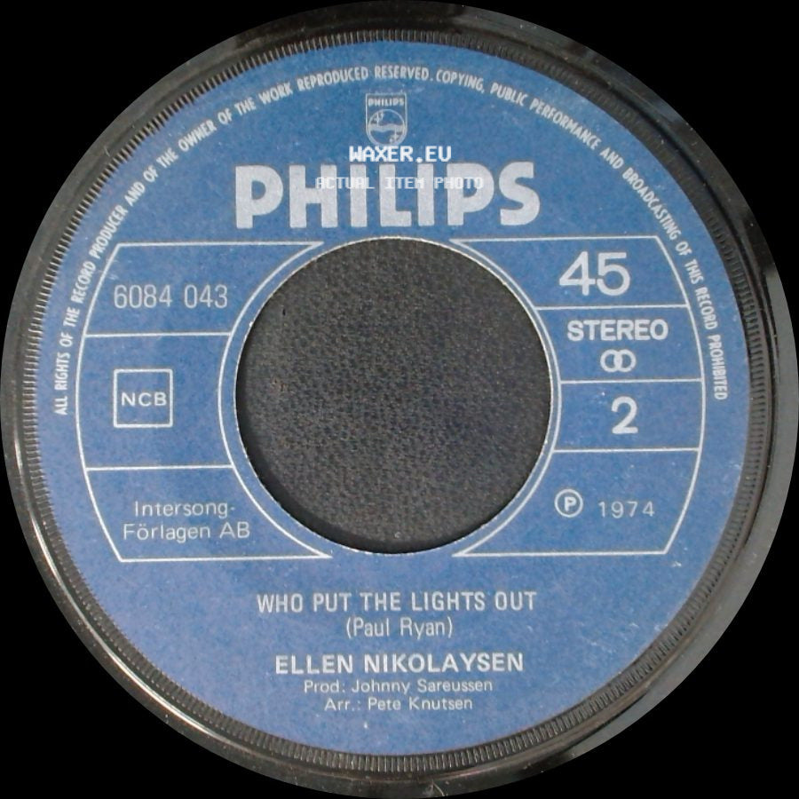 Ellen Nikolaysen - You Made Me Feel I Could Fly / Who Put The Lights Out side B