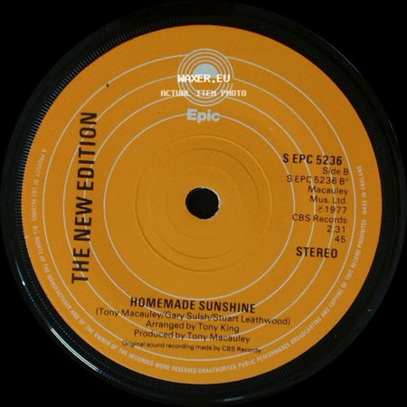 The New Edition - Get A Little Sand Between Your Toes / Homemade Sunshine side B