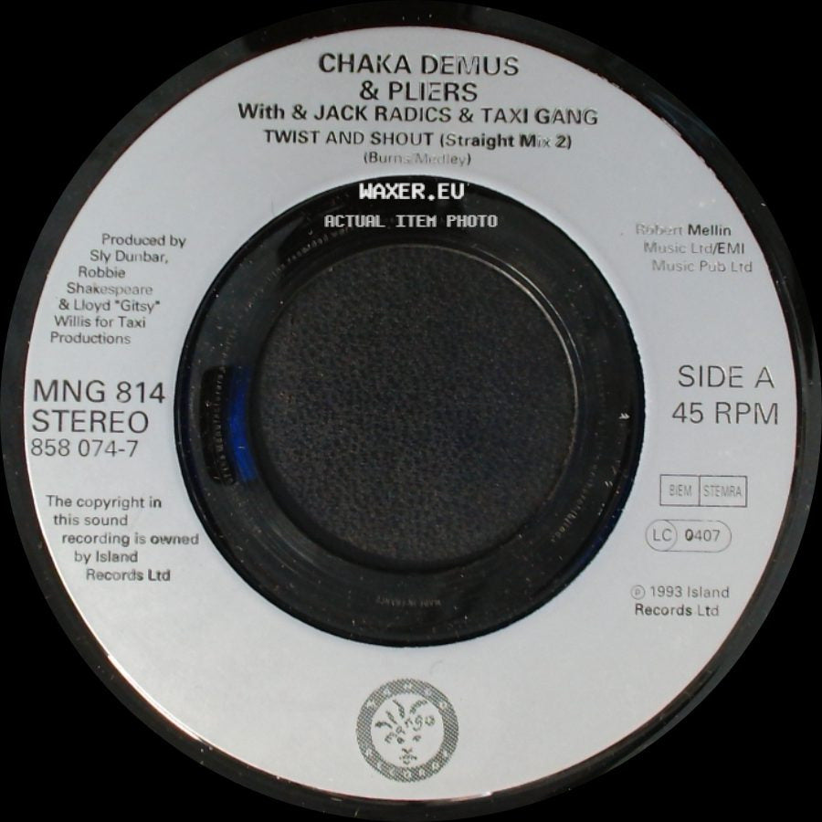 Chaka Demus & Pliers With & Jack Radics & Taxi Gang / Taxi Gang Featuring Shinehead - Twist And Shout (Straight Mix 2) / Rhythm Killer side A