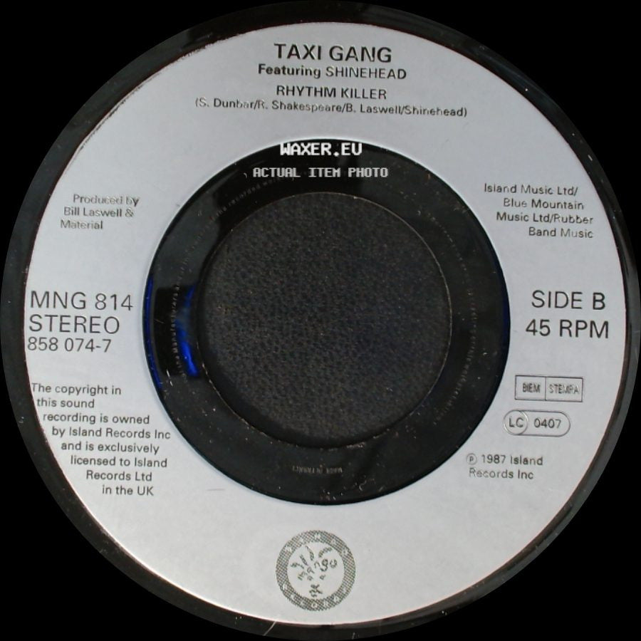 Chaka Demus & Pliers With & Jack Radics & Taxi Gang / Taxi Gang Featuring Shinehead - Twist And Shout (Straight Mix 2) / Rhythm Killer side B