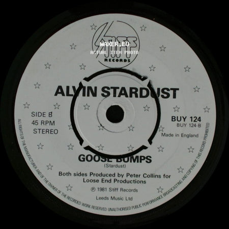Alvin Stardust - Pretend / Goose Bumps side B