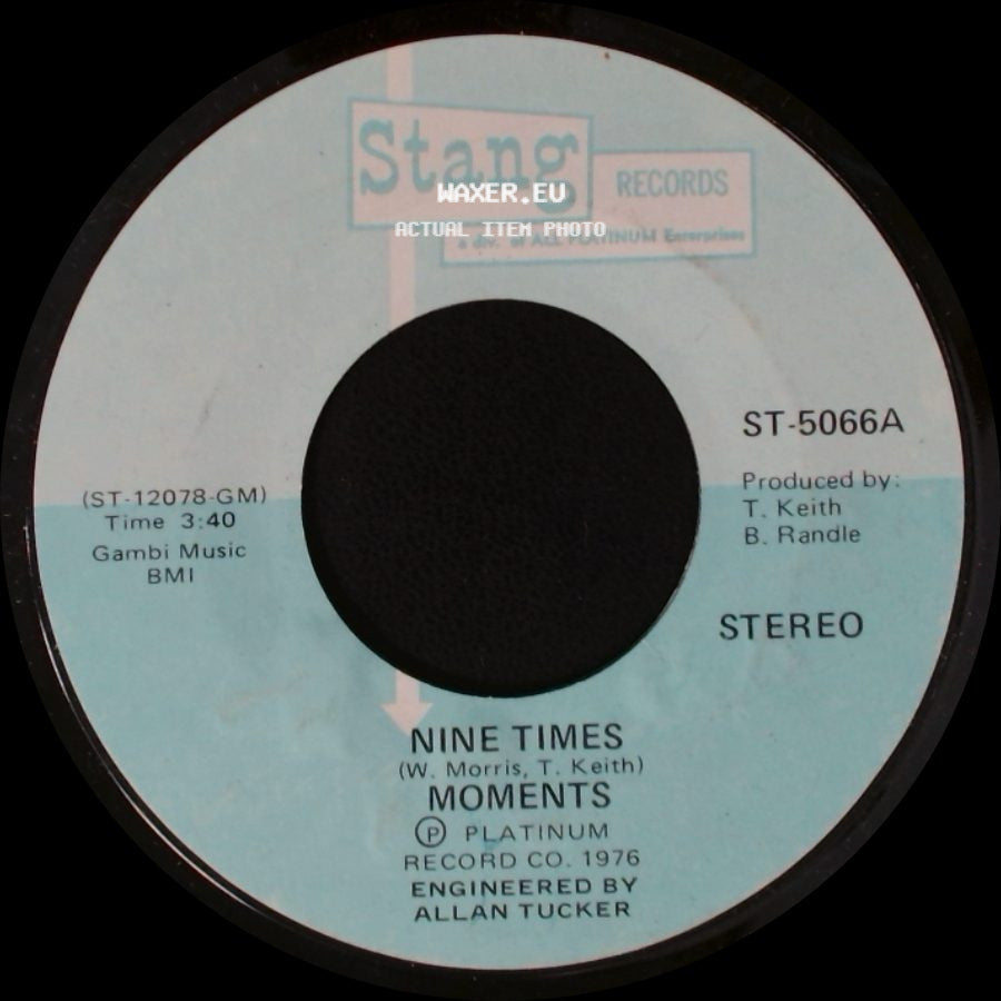 Moments - Nine Times / When The Morning Comes side A