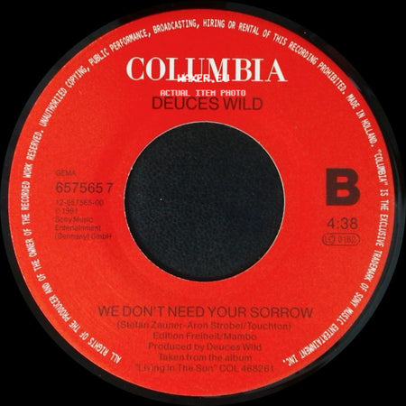 Deuces Wild - Kiss Goodbye / We Don't Need Your Sorrow side B